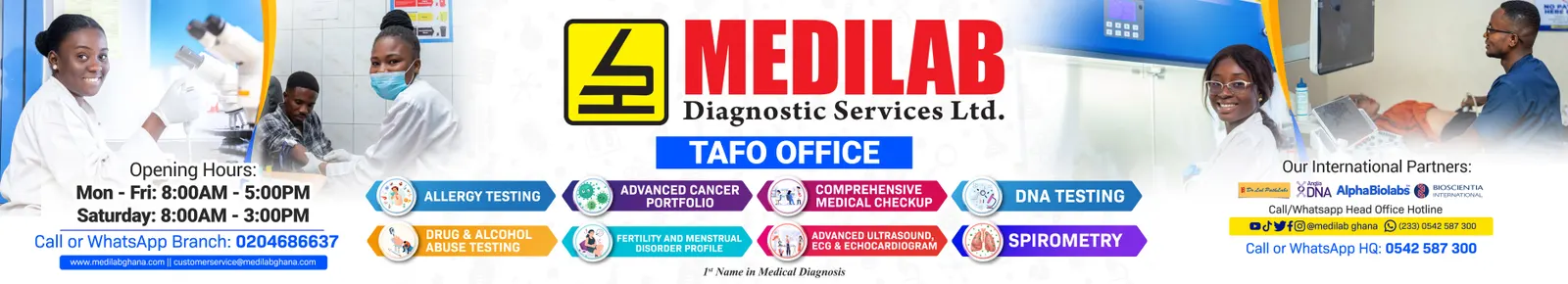 Medilab Tafo billboard