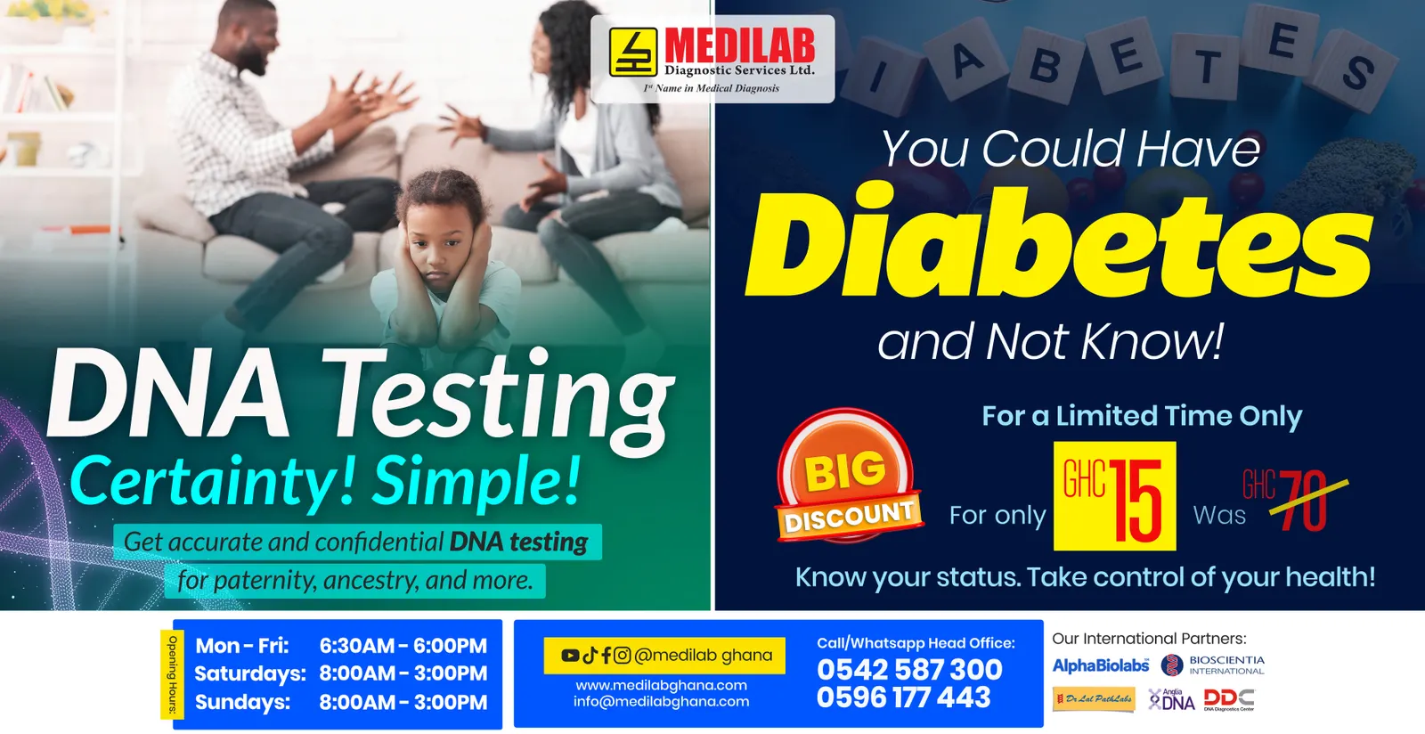 DNA testing billboard