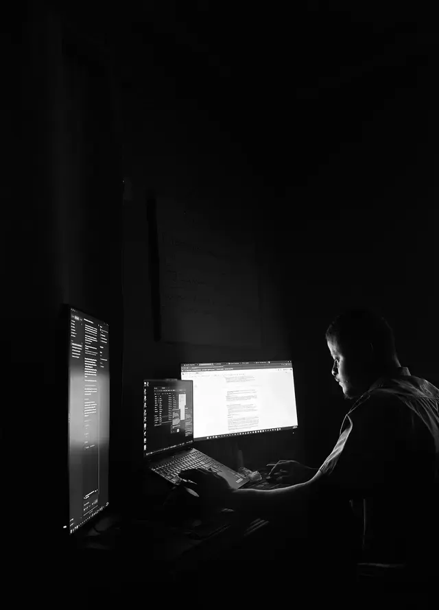 Editing at the desk in the Kumasi studio
