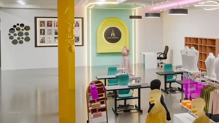 Fashion studio interior, Spaces in 3D